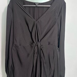 Express Black Long Sleeve Dress